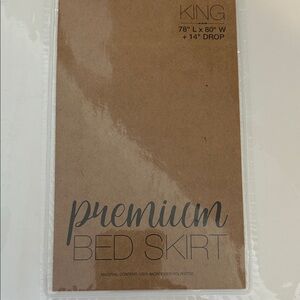 King bed skirt